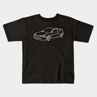 Jdm integra white line Kids T-Shirt